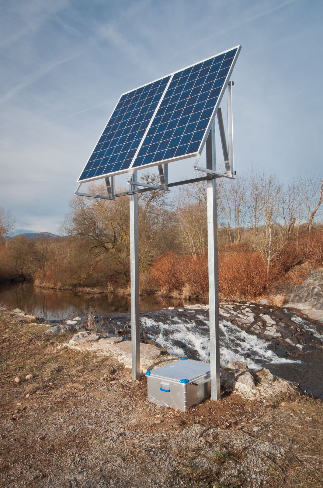 panneaux solaires pour alimentation d'une installation RFID